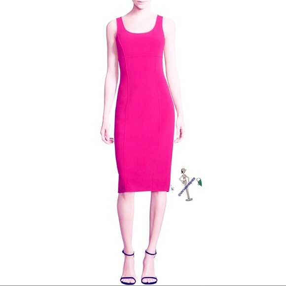 fuchsia sheath dress
